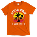 Santa Cruz California Sunset 70s 80s Surfer Summer Sun T-Shirt