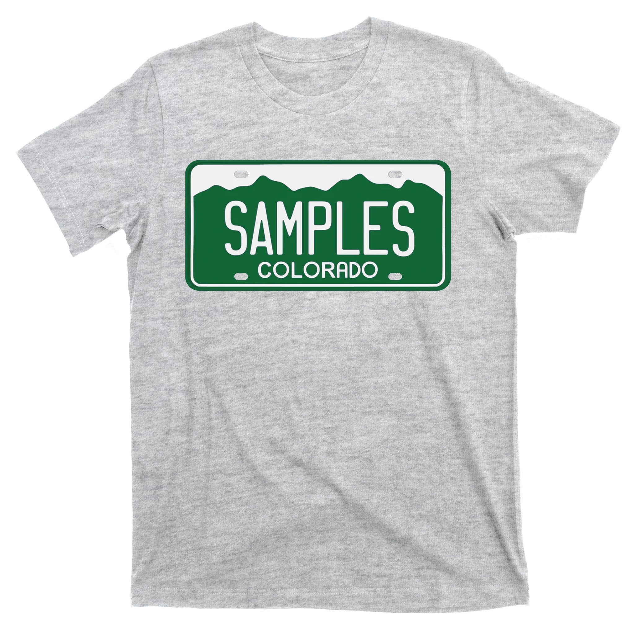 Samples Colorado License Plate T-Shirt