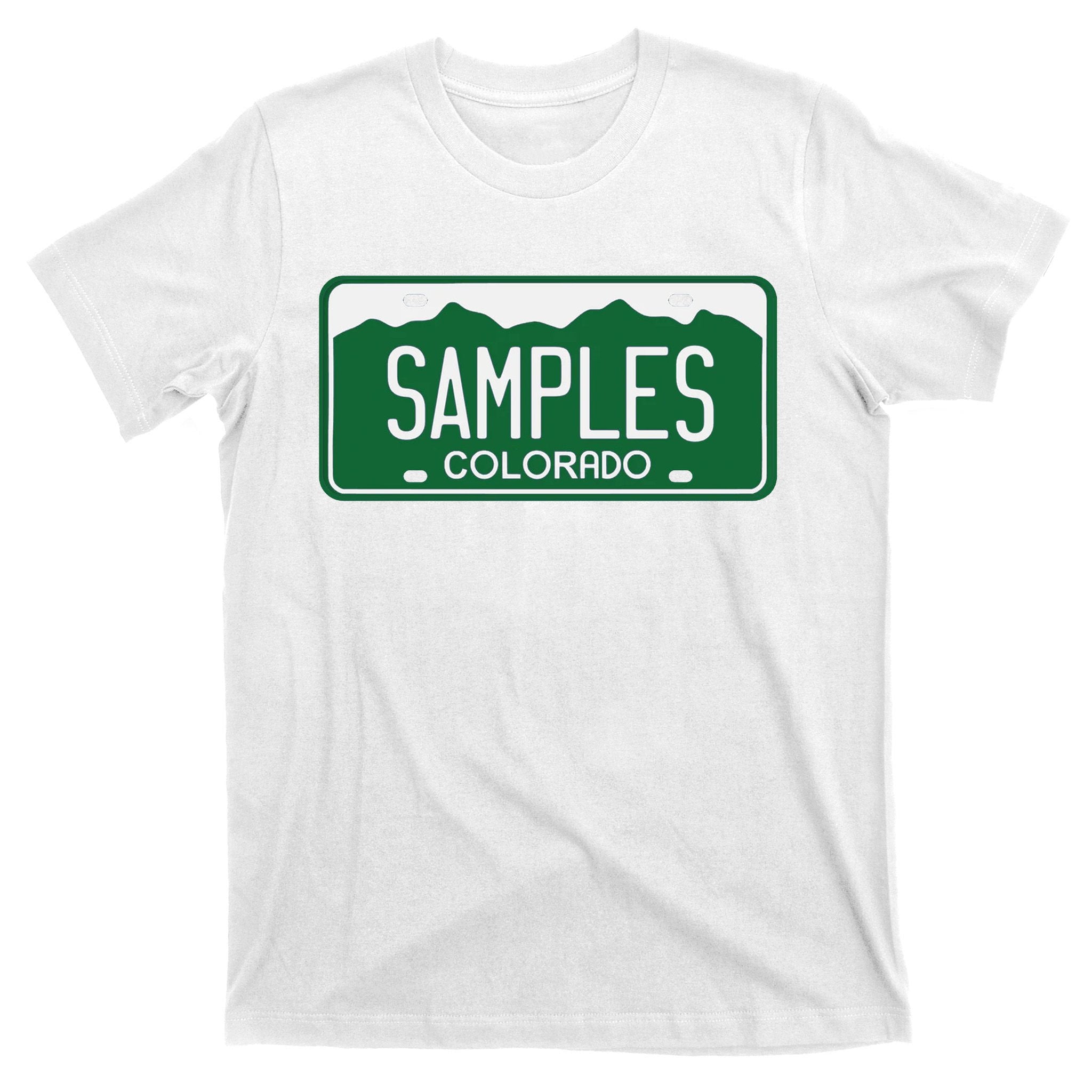 Samples Colorado License Plate T-Shirt