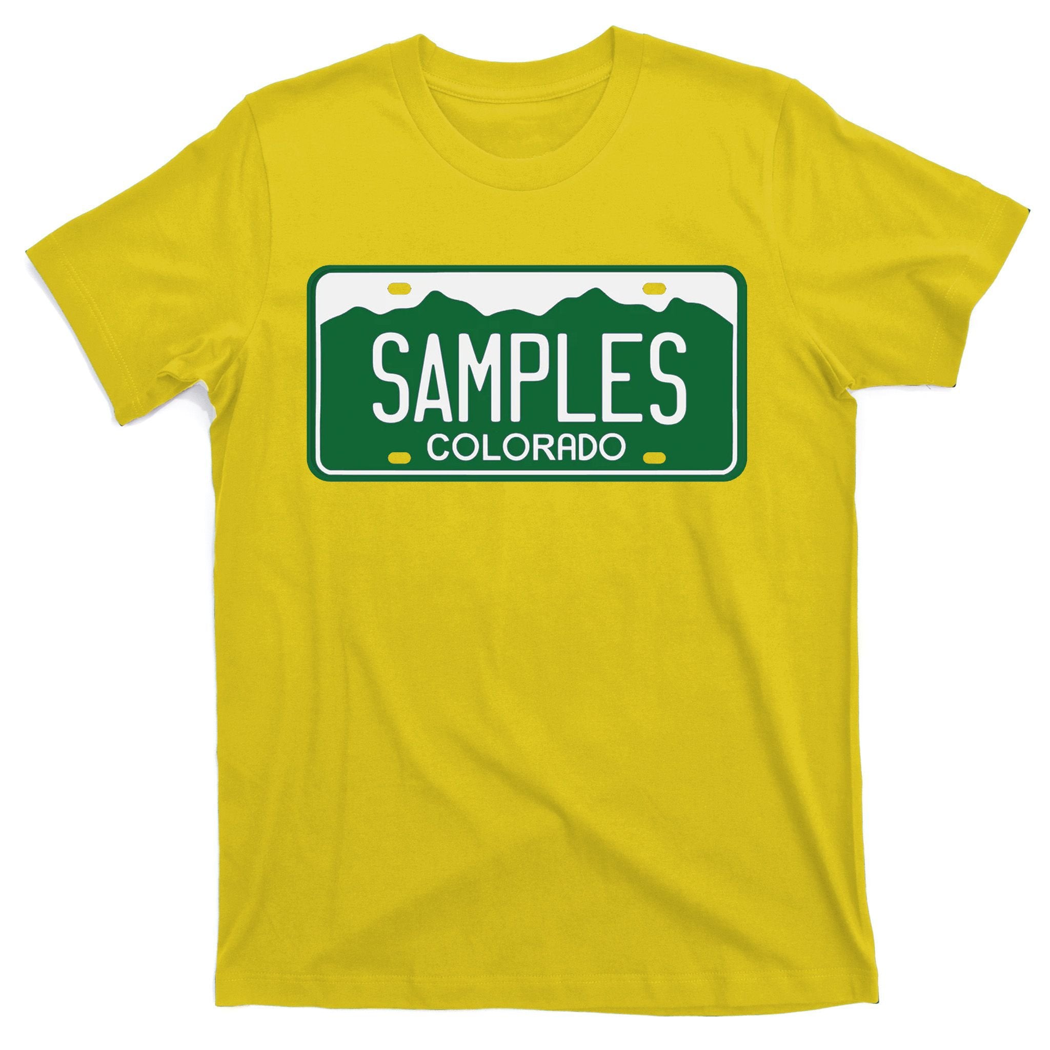 Samples Colorado License Plate T-Shirt