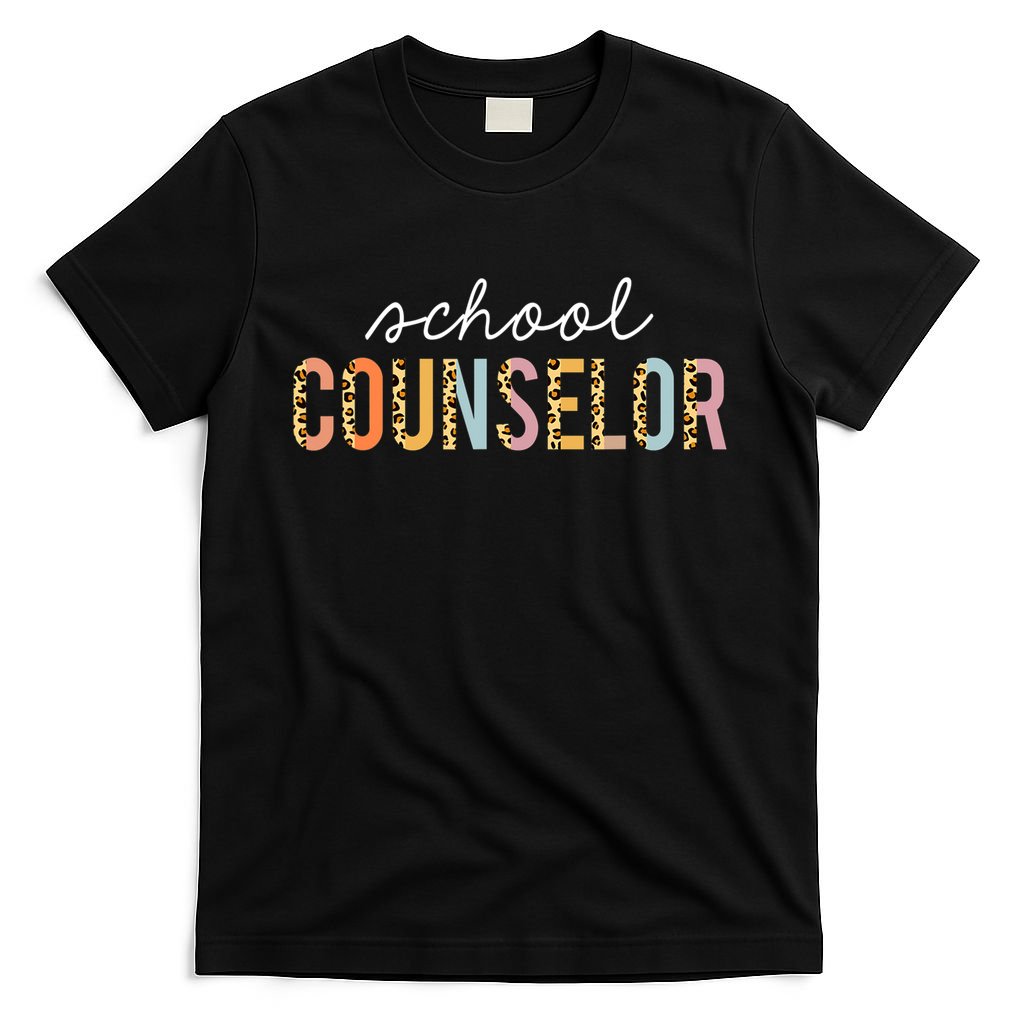 School Counselor Teacher Funny Rainbow Lover Back To School T-Shirt