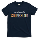 School Counselor Teacher Funny Rainbow Lover Back To School T-Shirt