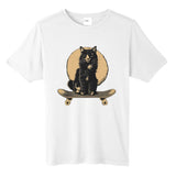 Skateboard Cat Vintage Style Funny Gift Gift Tall Fusion ChromaSoft Performance T-Shirt