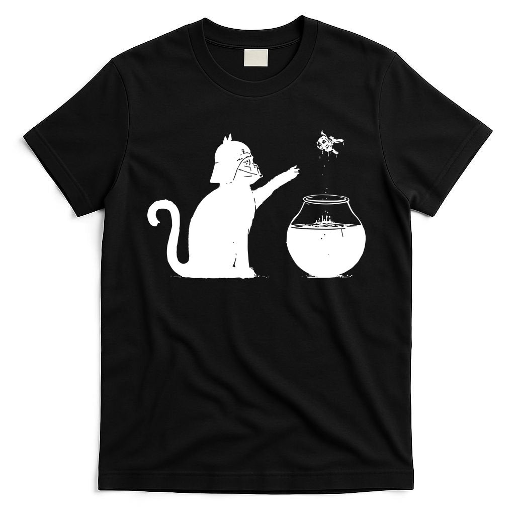 Cat And Fish Bow Parody T-Shirt
