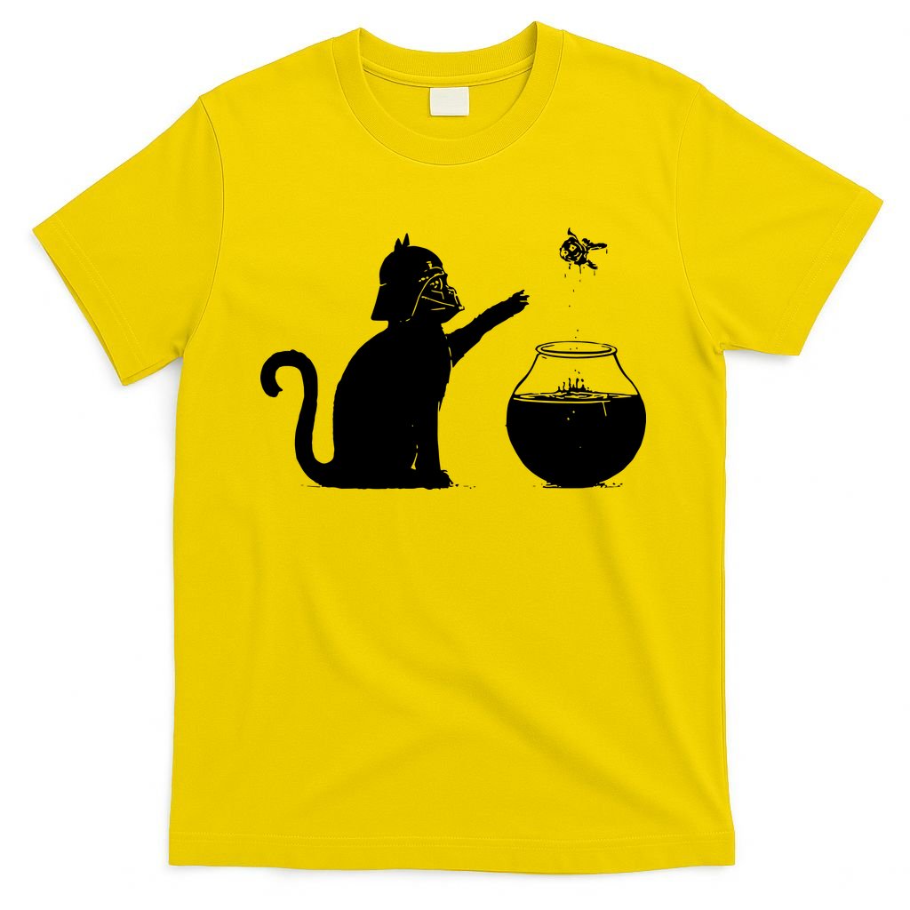 Cat And Fish Bow Parody T-Shirt