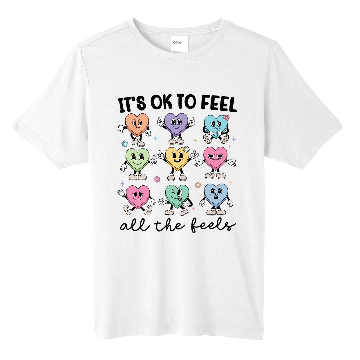 School Counselor Valentine Tall Fusion ChromaSoft Performance T-Shirt
