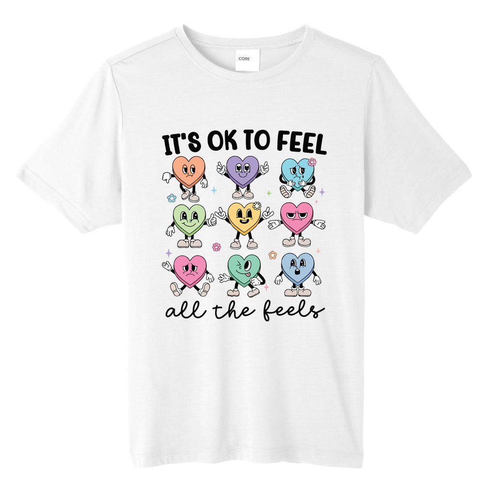 School Counselor Valentine Tall Fusion ChromaSoft Performance T-Shirt