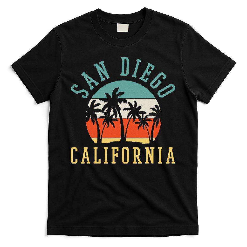 San Diego California Summer Vacation Retro T-Shirt