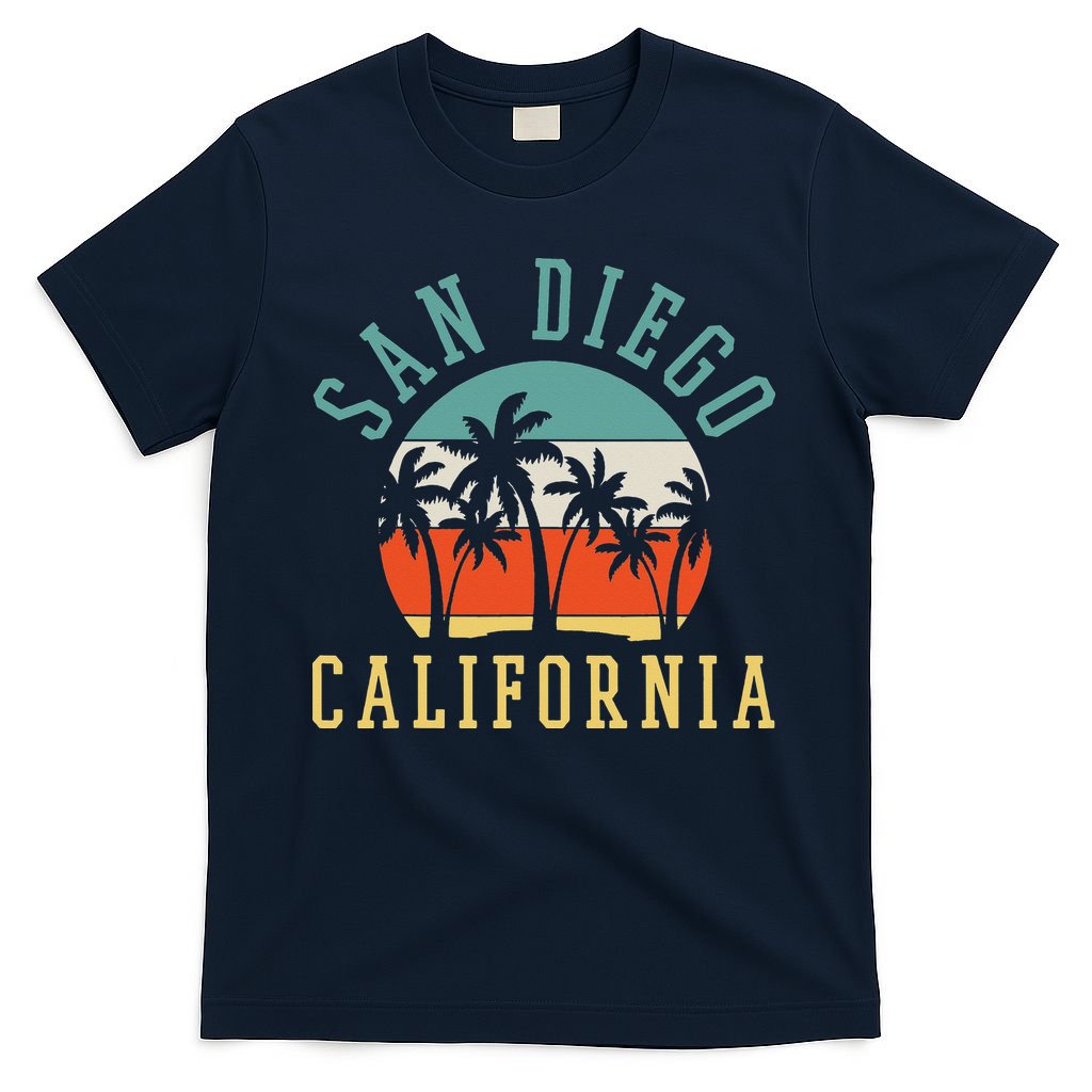 San Diego California Summer Vacation Retro T-Shirt