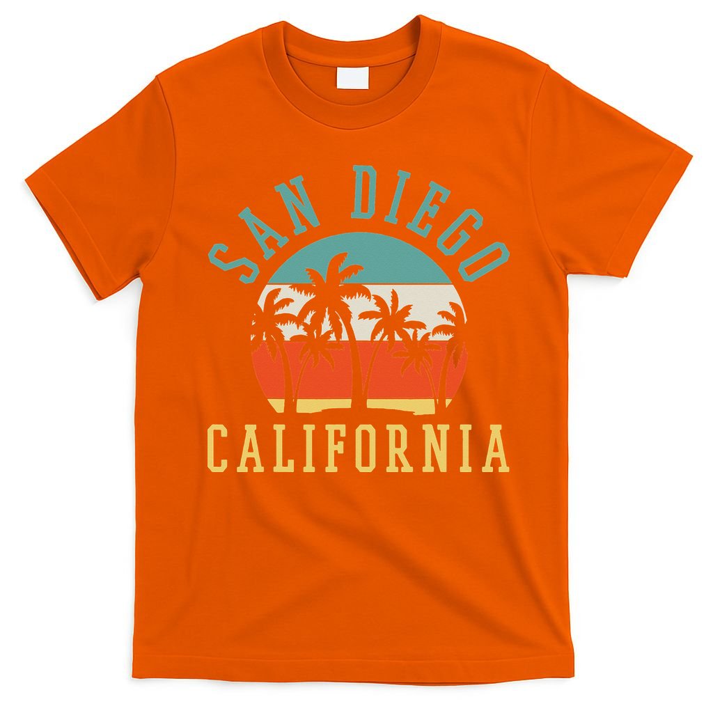 San Diego California Summer Vacation Retro T-Shirt
