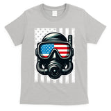 Scuba Diving Flag Patriotic Usa 4th Of July Vintage Cool Gift T-Shirt