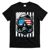 Scuba Diving Flag Patriotic Usa 4th Of July Vintage Cool Gift T-Shirt