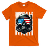 Scuba Diving Flag Patriotic Usa 4th Of July Vintage Cool Gift T-Shirt