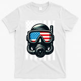 Scuba Diving Flag Patriotic Usa 4th Of July Vintage Cool Gift T-Shirt