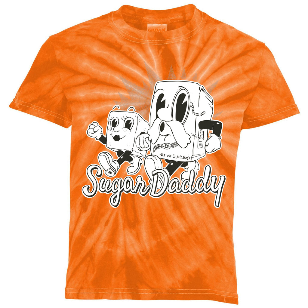Sugar Daddy Funny Gift Kids Tie-Dye T-Shirt