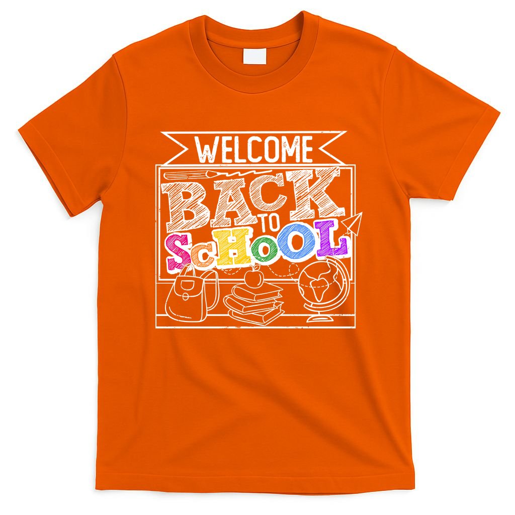Sketchy Doodle Welcome Back To School T-Shirt