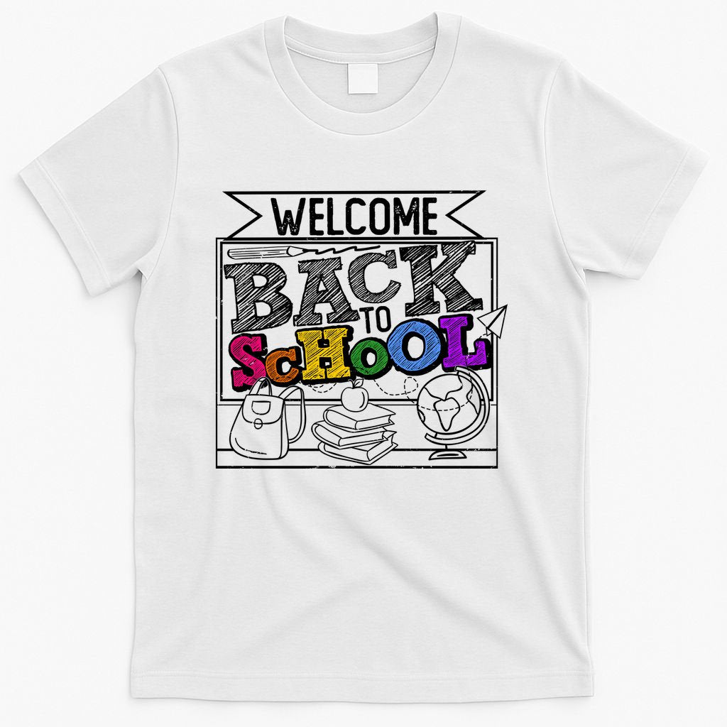 Sketchy Doodle Welcome Back To School T-Shirt