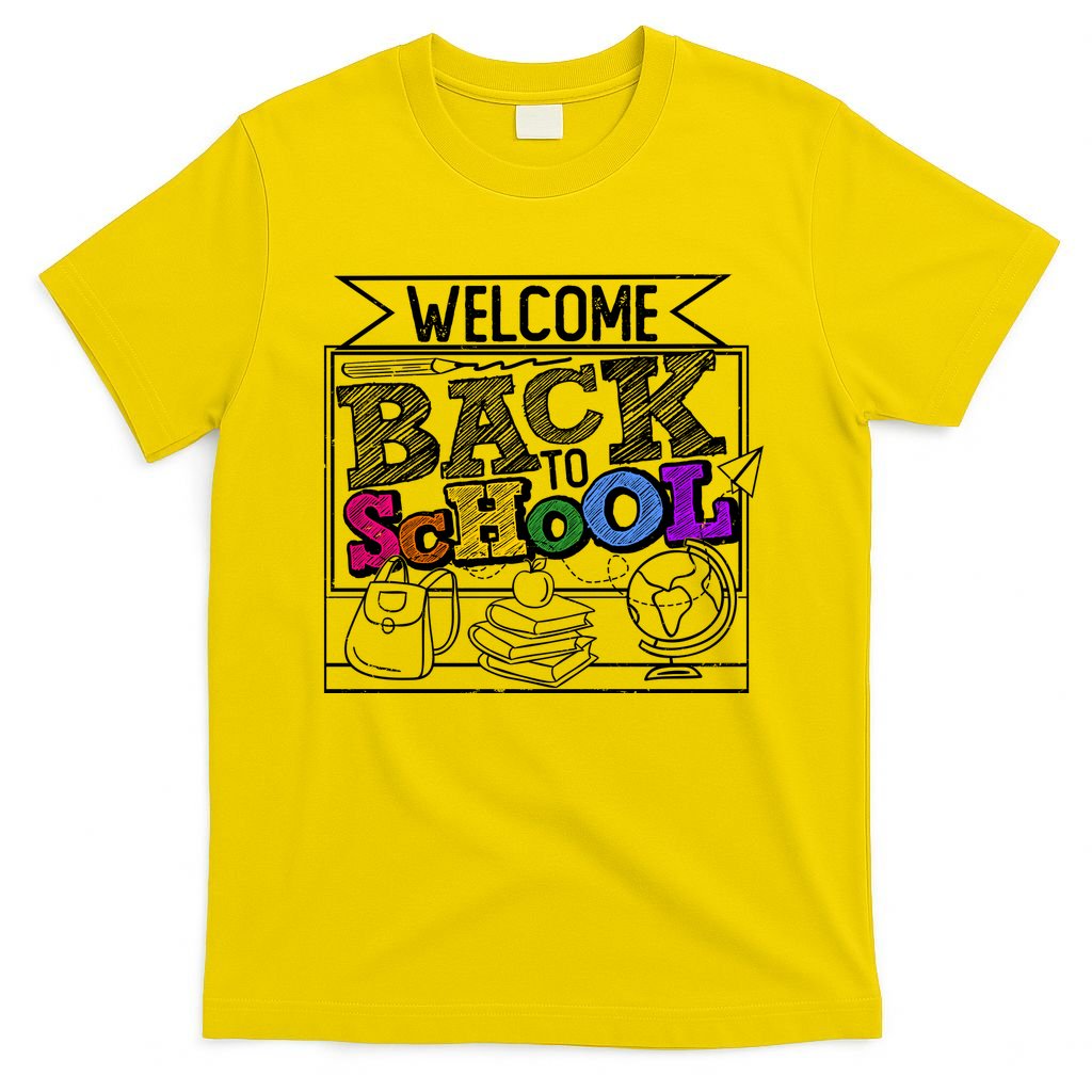 Sketchy Doodle Welcome Back To School T-Shirt