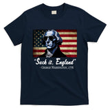 SUCKIT ENGLAND Funny 4th Of July George Washington 1776 T-Shirt