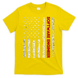 Software Engineer USA Flag T-Shirt