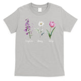 Subtle Floral Anti Trump Flowers Foxglove Daisy Tulip Funny T-Shirt