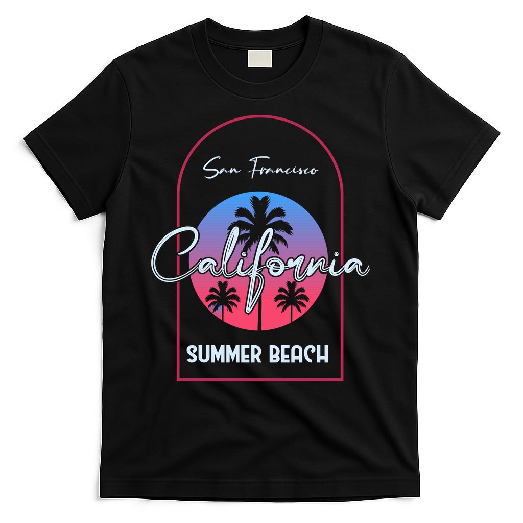 San Francisco California Summer Beach T-Shirt