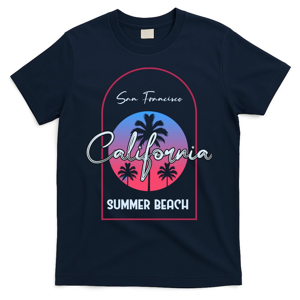 San Francisco California Summer Beach T-Shirt