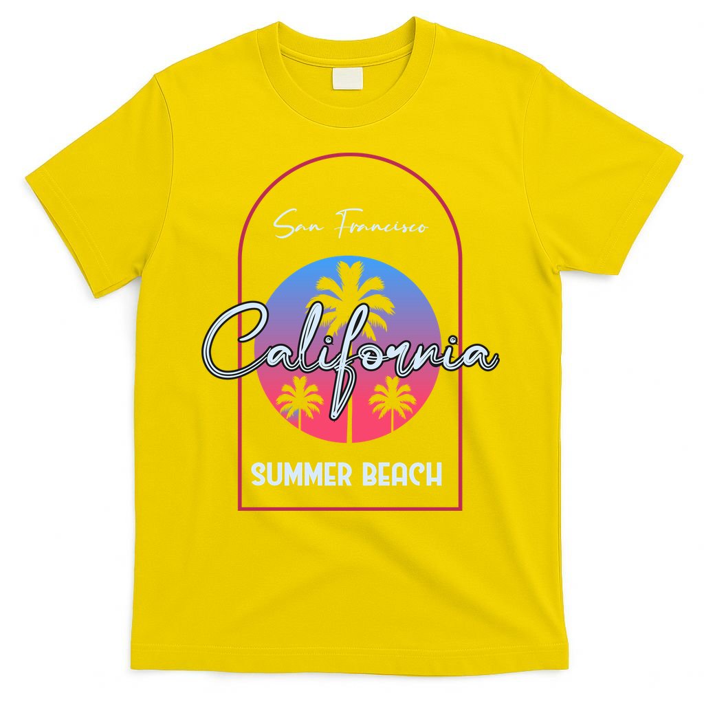 San Francisco California Summer Beach T-Shirt