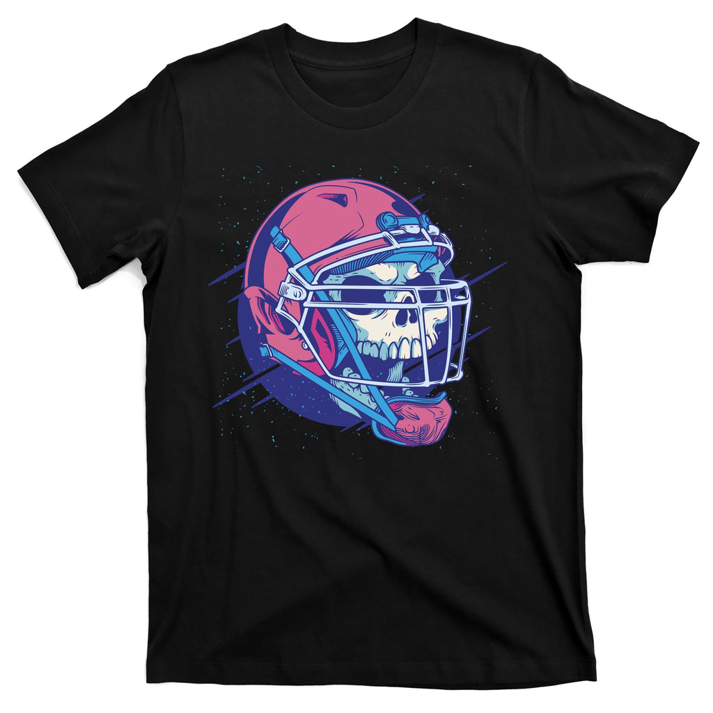 Skull Football Player T-Shirt