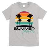 Summer Forever Retro Sunset Tropical T-Shirt