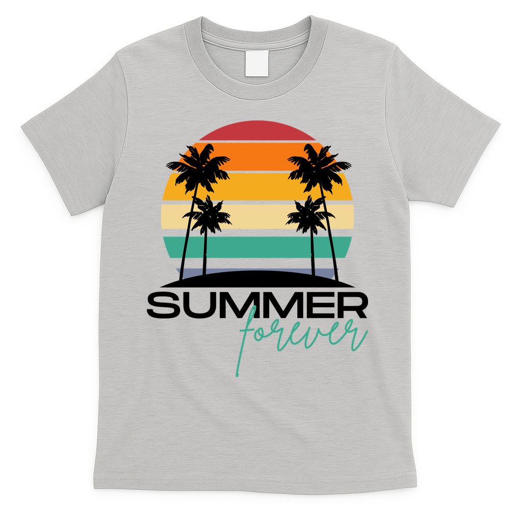 Summer Forever Retro Sunset Tropical T-Shirt