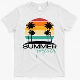 Summer Forever Retro Sunset Tropical T-Shirt