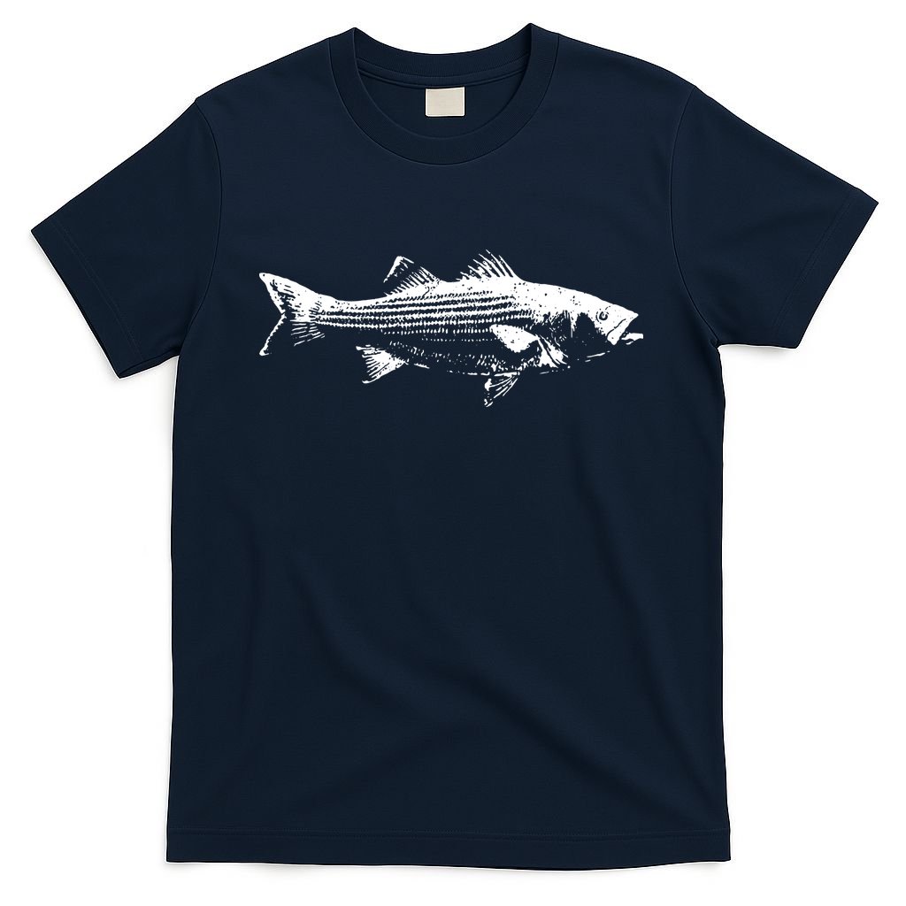 Striper Fishing Striped Bass Lucky Fishing T-Shirt