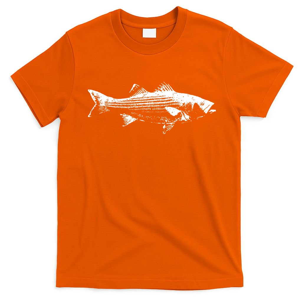 Striper Fishing Striped Bass Lucky Fishing T-Shirt