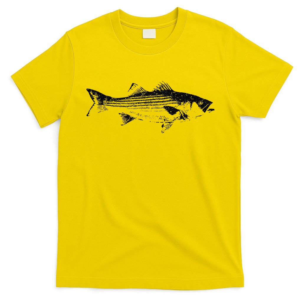 Striper Fishing Striped Bass Lucky Fishing T-Shirt