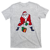 Santa Football Spike Present T-Shirt