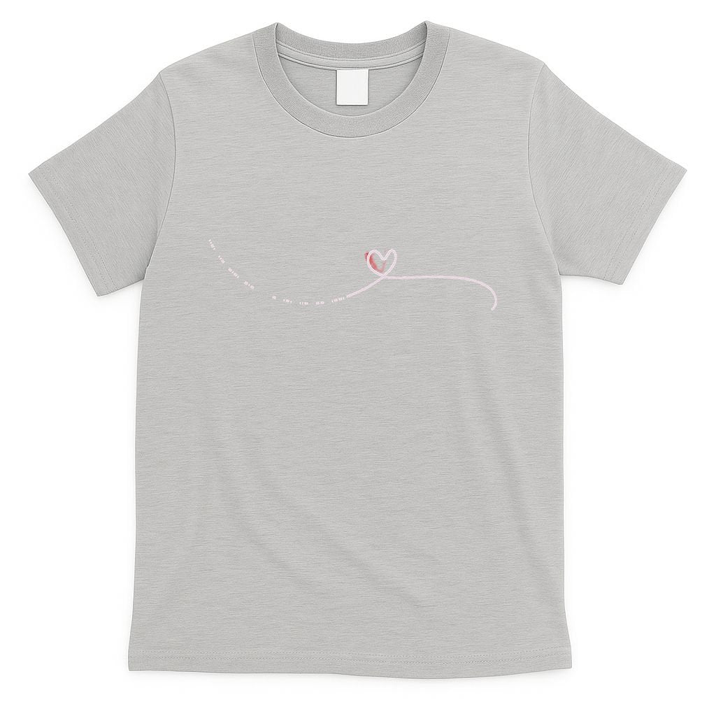 Subtle Fk Trump Morse Code Heart Antimaga Feminist Rights Gift T-Shirt