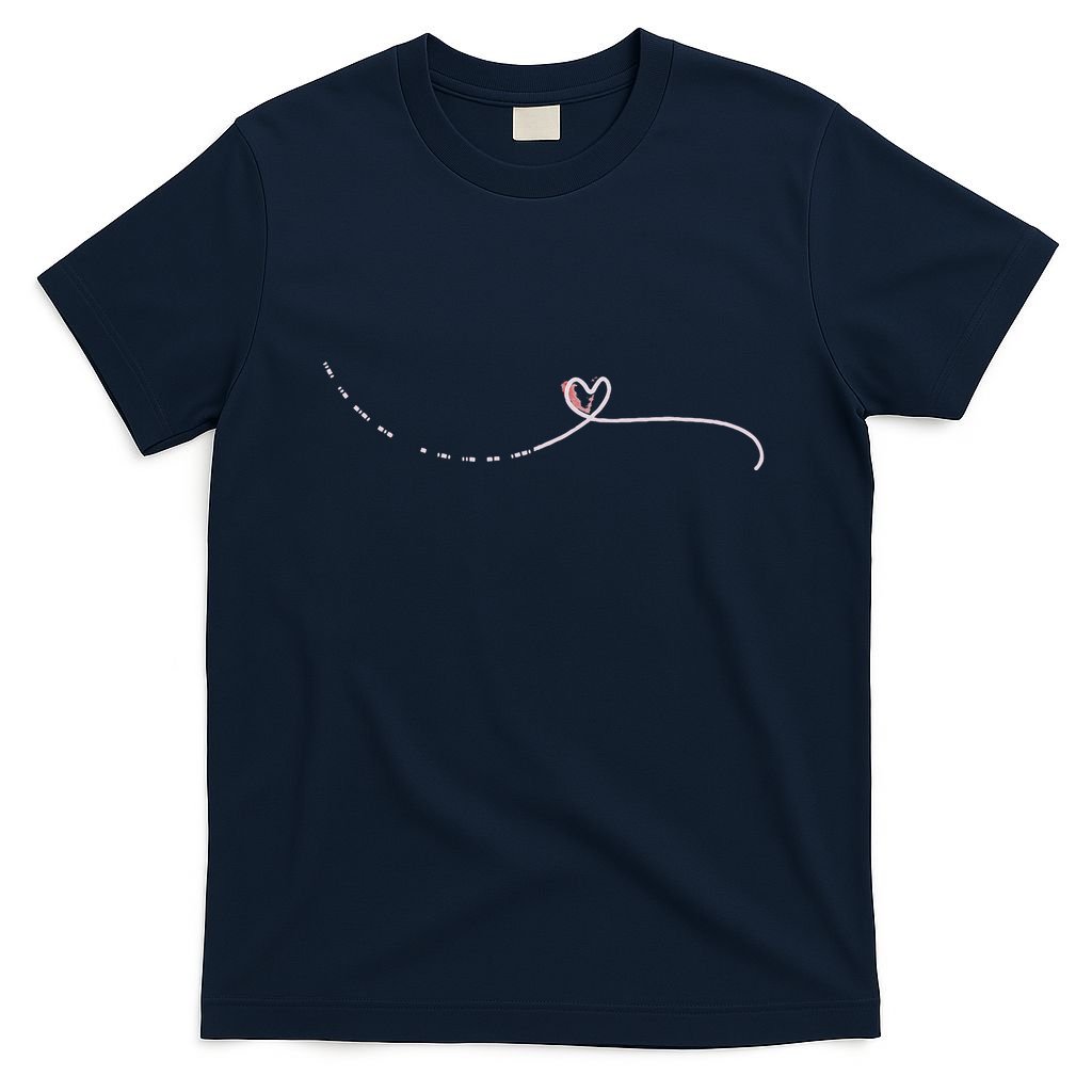 Subtle Fk Trump Morse Code Heart Antimaga Feminist Rights Gift T-Shirt