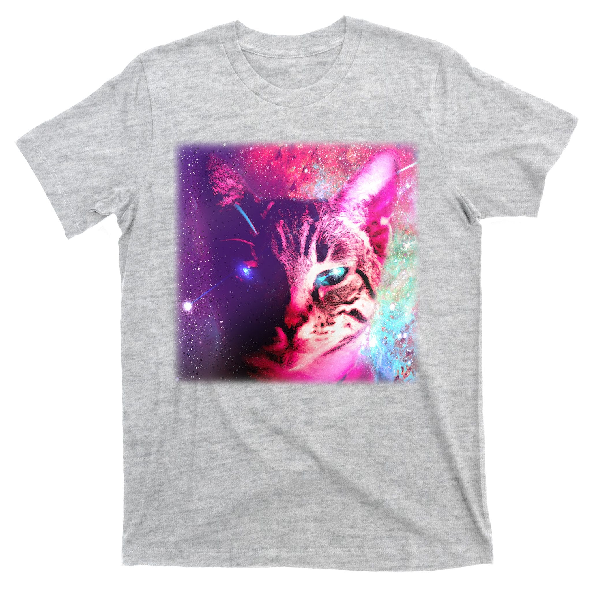 Spacy Galaxy Alien Cat T-Shirt