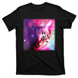 Spacy Galaxy Alien Cat T-Shirt