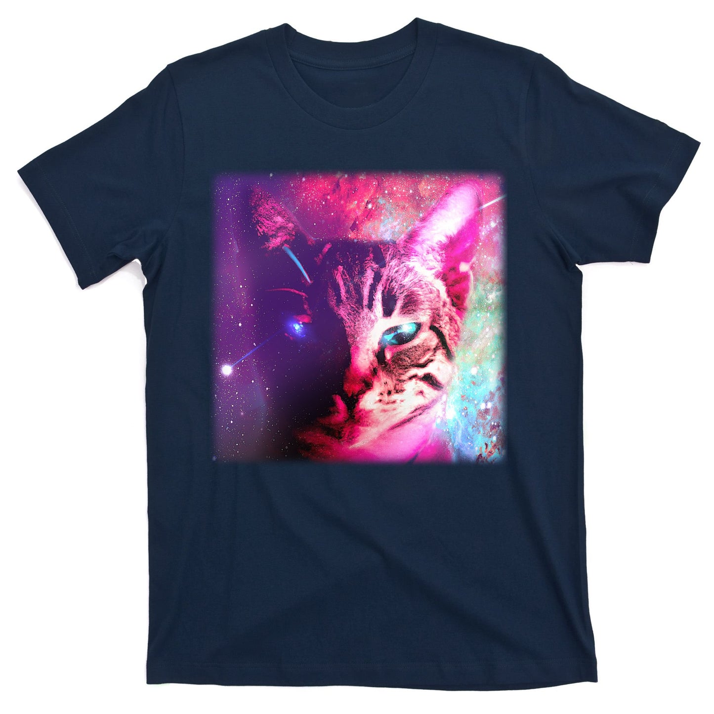 Spacy Galaxy Alien Cat T-Shirt