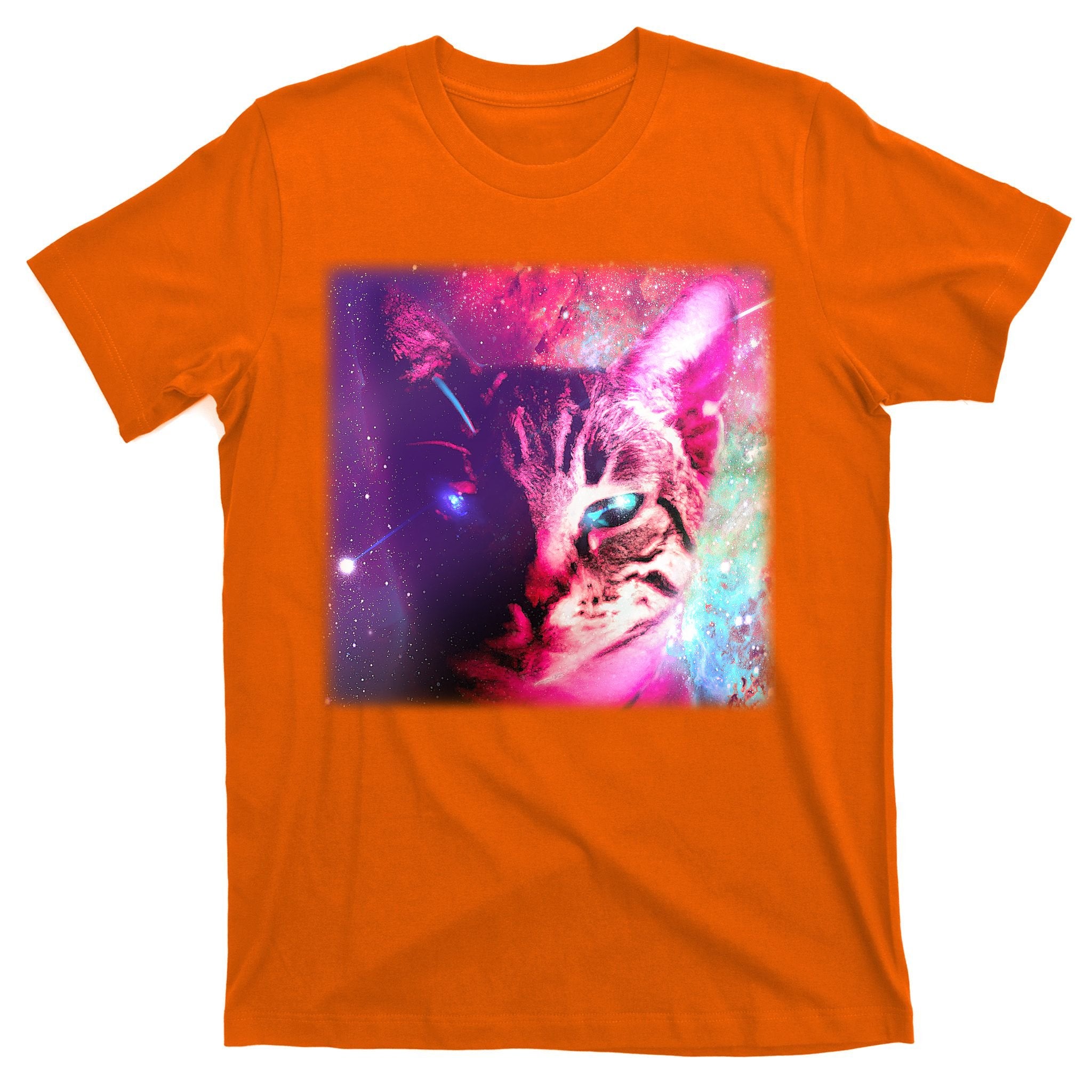 Spacy Galaxy Alien Cat T-Shirt