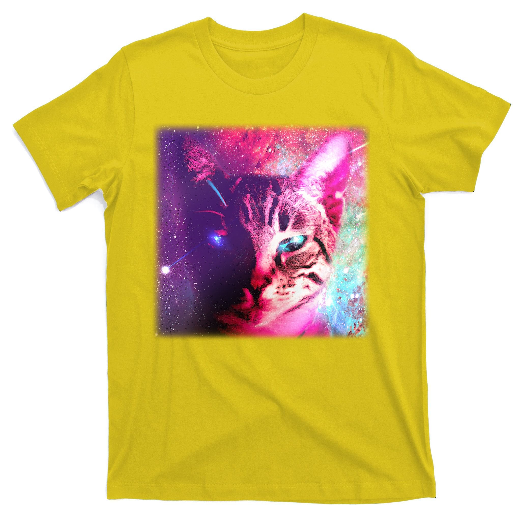 Spacy Galaxy Alien Cat T-Shirt