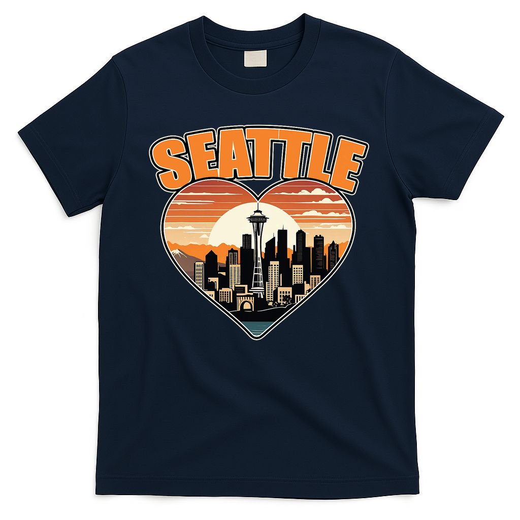 Seattle Gifts Apparel Souvenirs Usa Hiking Camping American T-Shirt