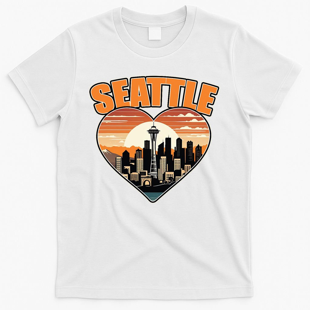 Seattle Gifts Apparel Souvenirs Usa Hiking Camping American T-Shirt