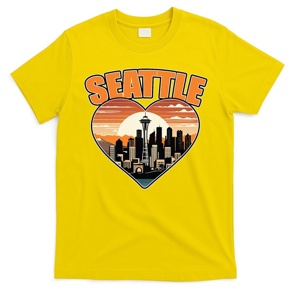 Seattle Gifts Apparel Souvenirs Usa Hiking Camping American T-Shirt