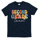 Second Grade Team Retro Groovy Back To School 2nd Grade T-Shirt