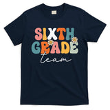Sixth Grade Team Retro Groovy Back To School 6th Grade T-Shirt