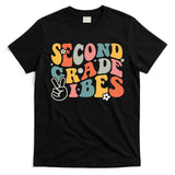 Second Grade Vibes Team 2nd Grade Groovy Back To School T-Shirt