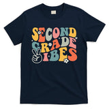 Second Grade Vibes Team 2nd Grade Groovy Back To School T-Shirt